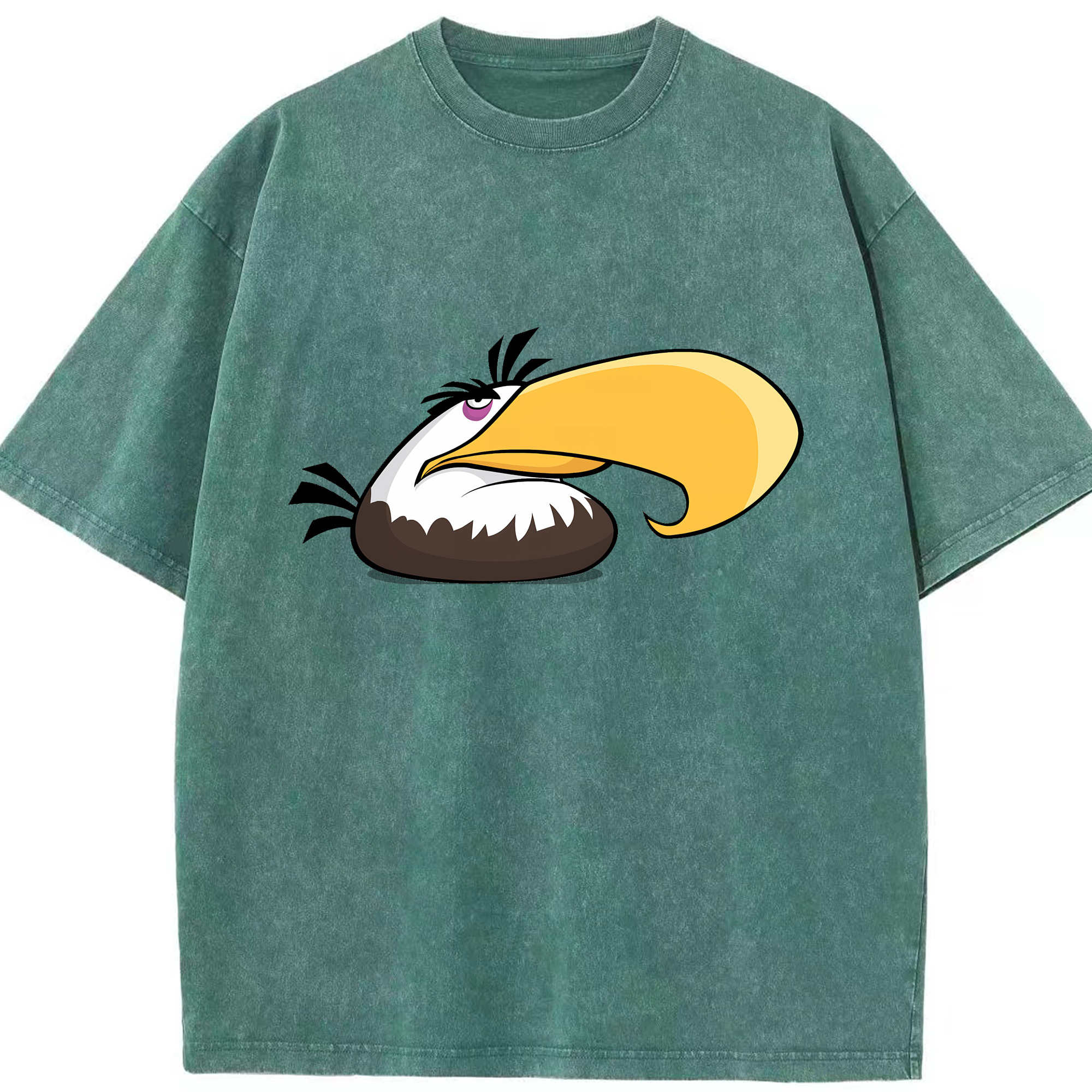 （画像用） Angry Birds アングリーバード 綿100% ヴィンテージ風 半袖Tシャツ（フロントプリント）